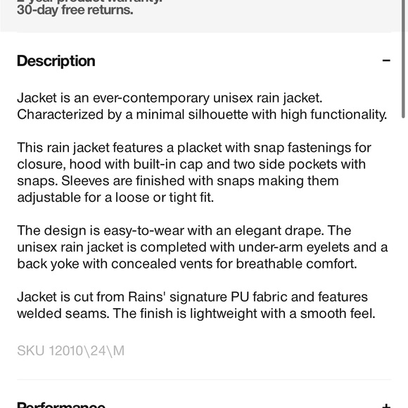 Rains Unisex Rain Jacket in color Sand, Size Medium, NWT - Picture 6 of 8